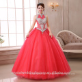 2017 New Custom Made Vestidos Bridal Puffy Colored ball gown Wedding Dresses MW2271